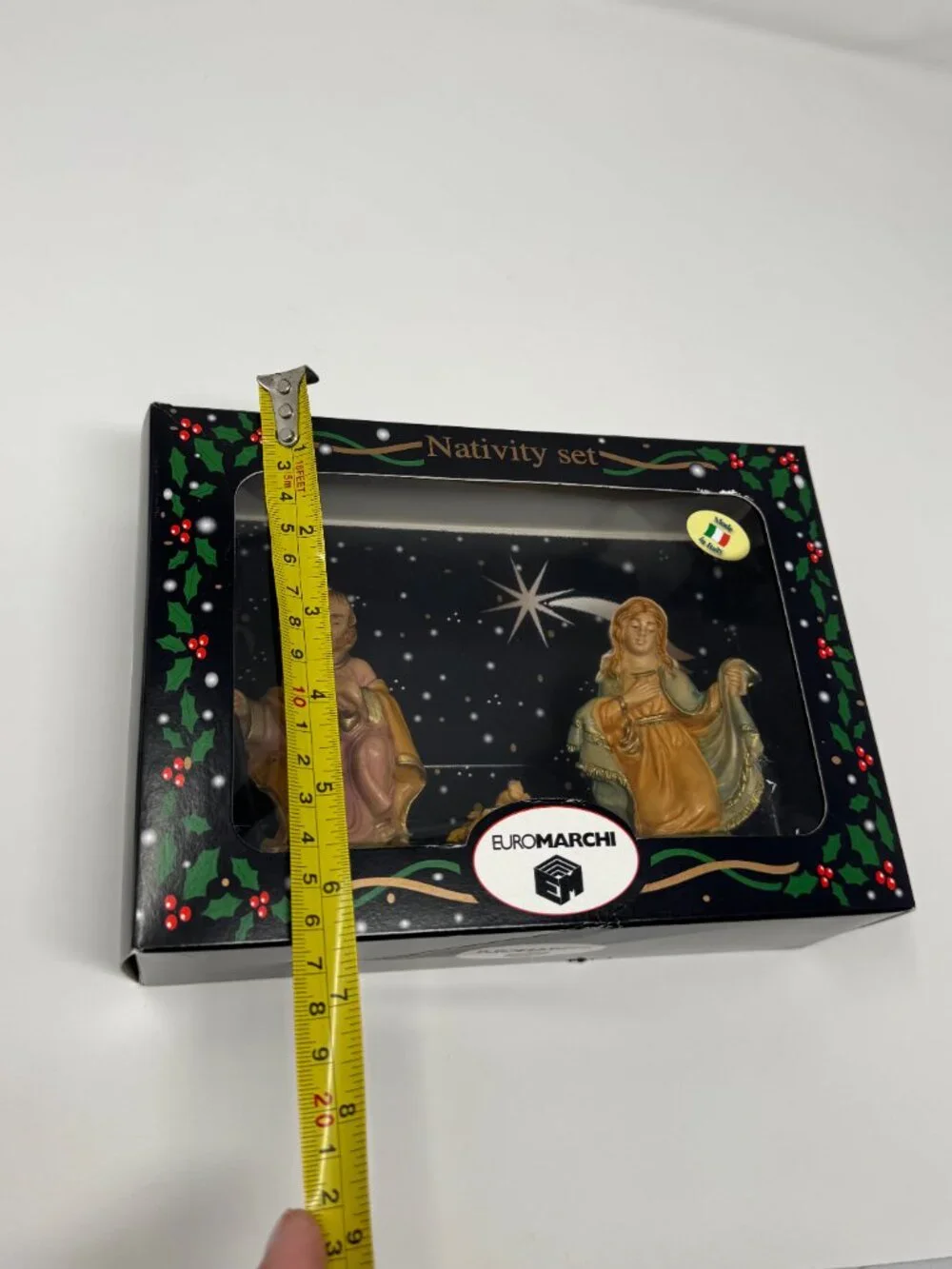 Euromarchi Italy Holy Family Nativity Set 3 Pc Original Box